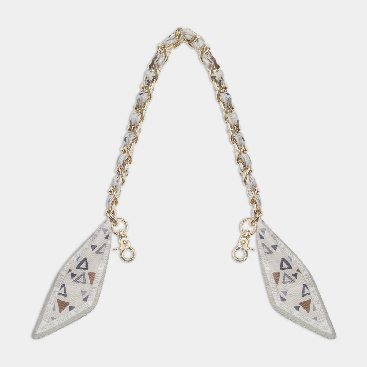 Alexis Ecru Multi Chain & Scarf Strap