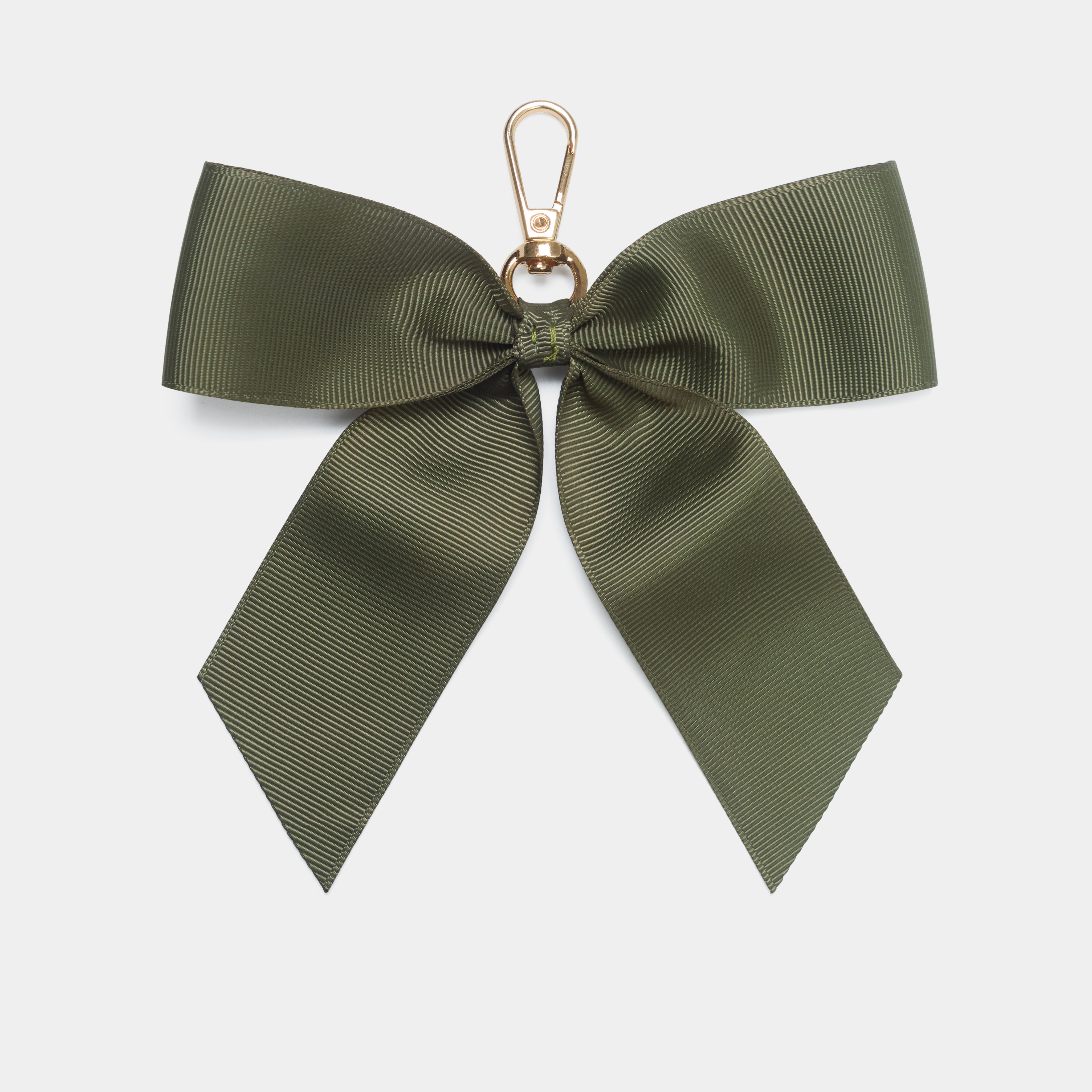 Eloise Bow keyring Olive Green   - Johnny Loves Rosie