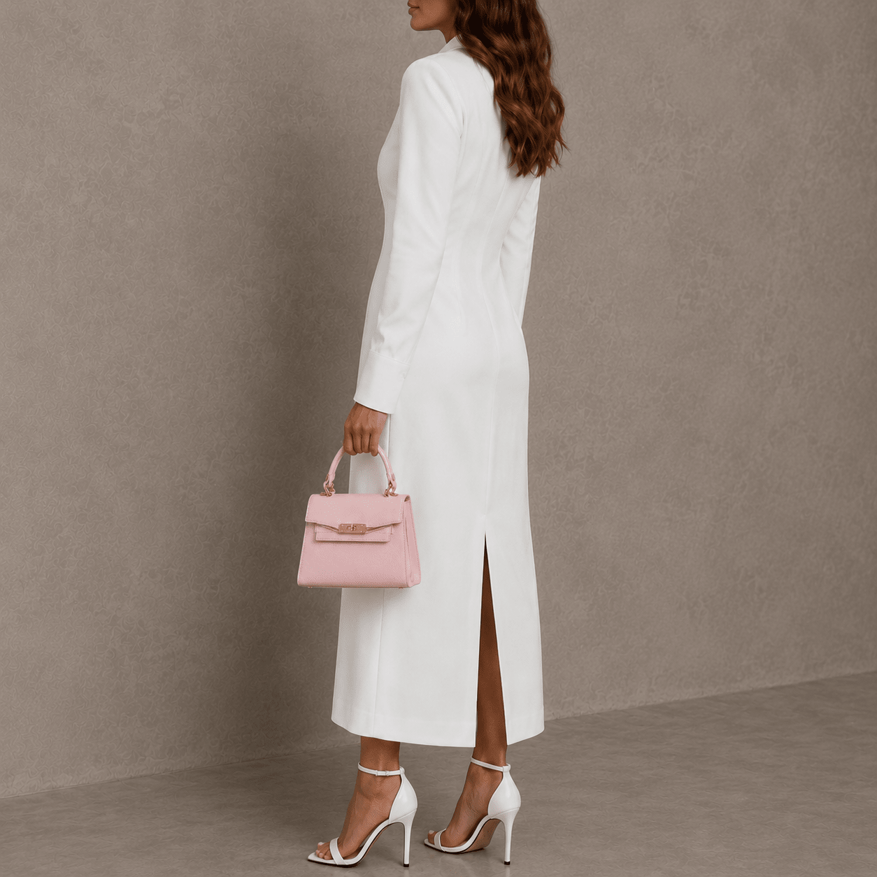 Elena Top Handle Luxe Leather Tote Bag - Bubblegum Pink - JLR London