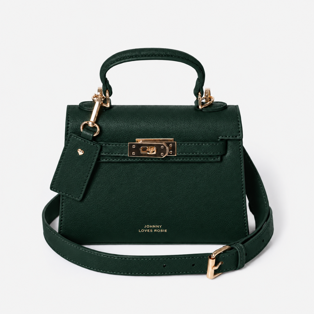 Willow Top Handle Tote Bag - Emerald