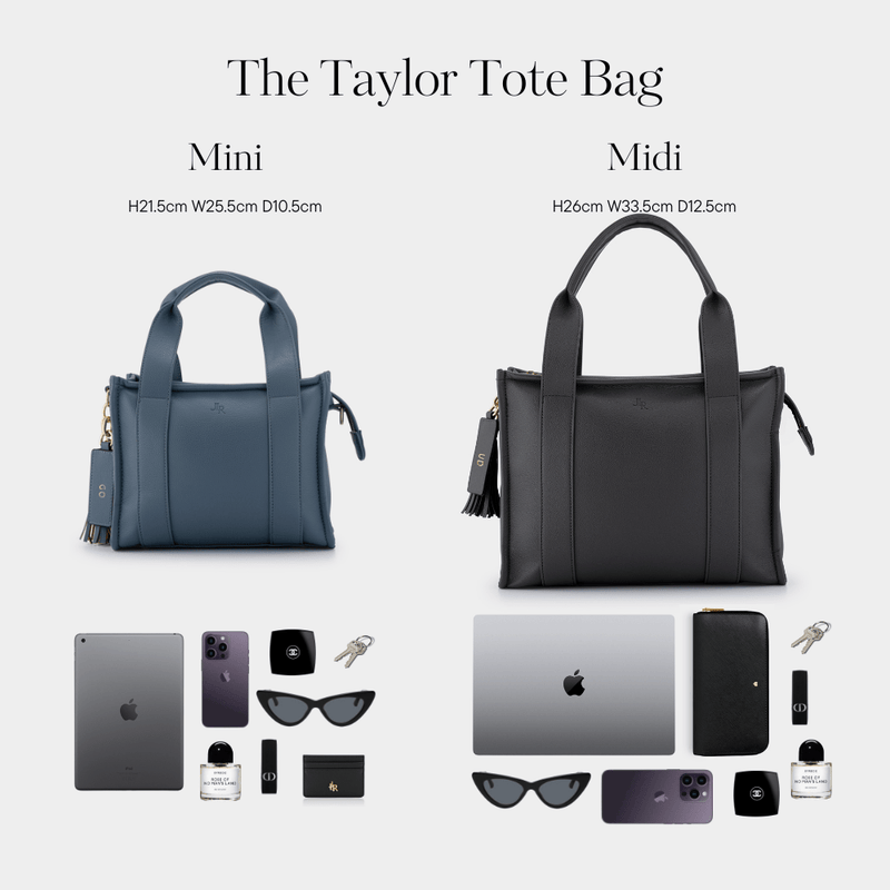 Grey Medium Taylor Tote Bag