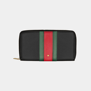 Black Stripe Rowan long Purse - Johnny Loves Rosie - JLR London
