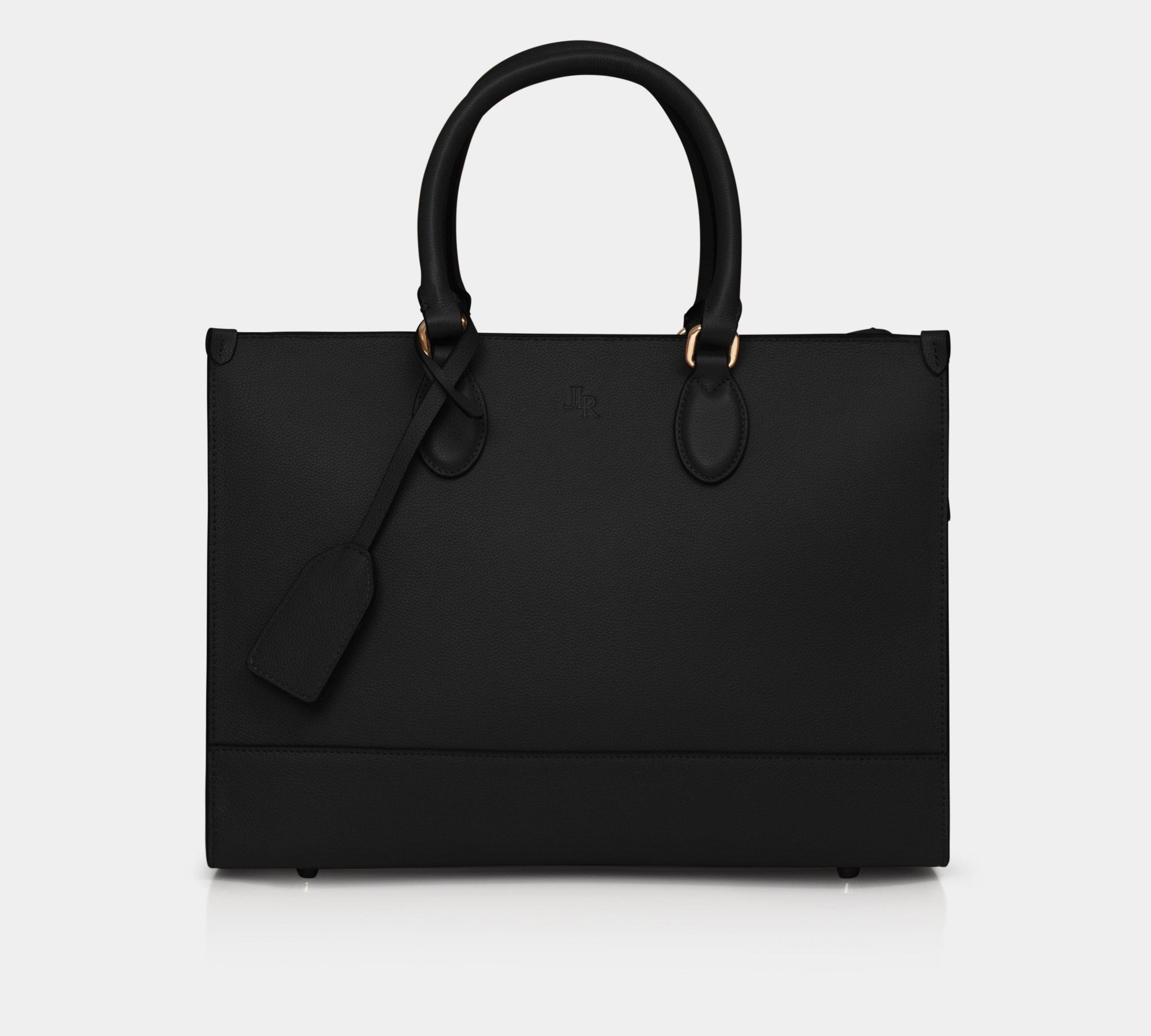 Luxe Leather Belgrave Work Bag - Black - JLR London