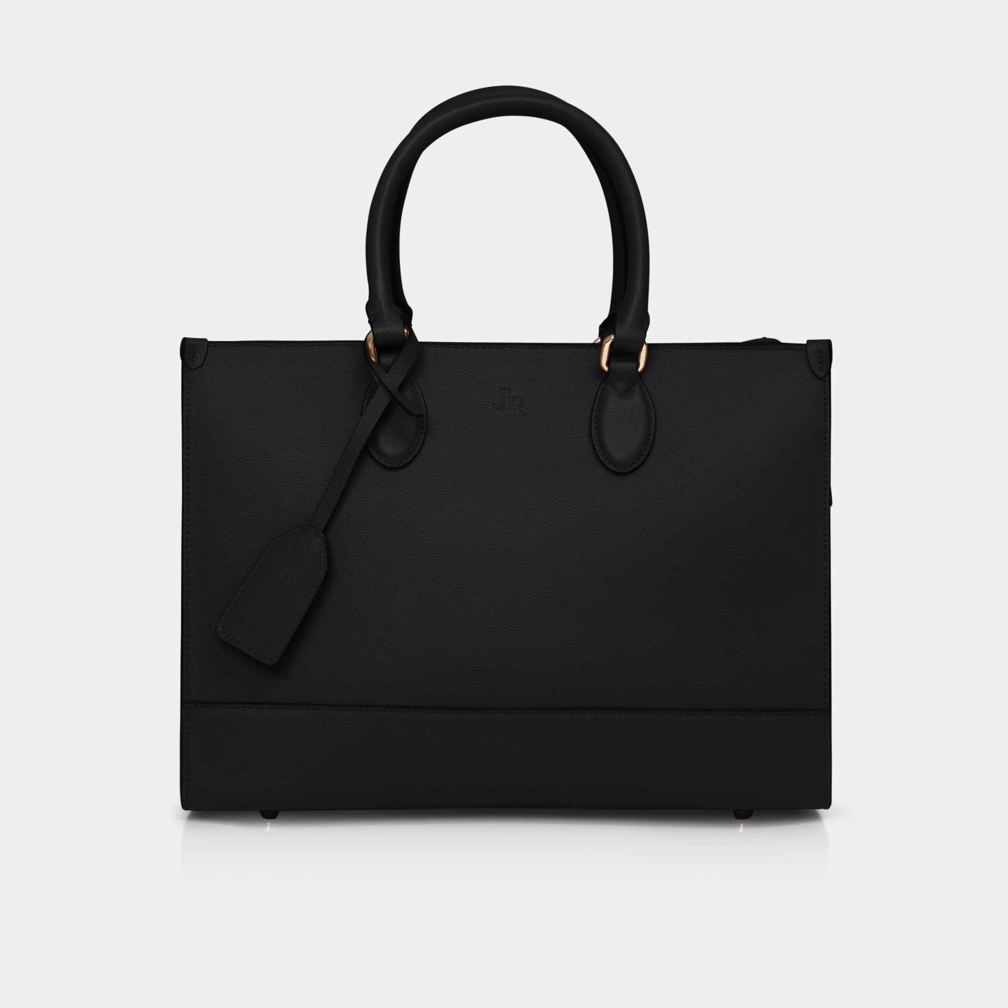 Luxe Leather Belgrave Work Bag - Black - JLR London