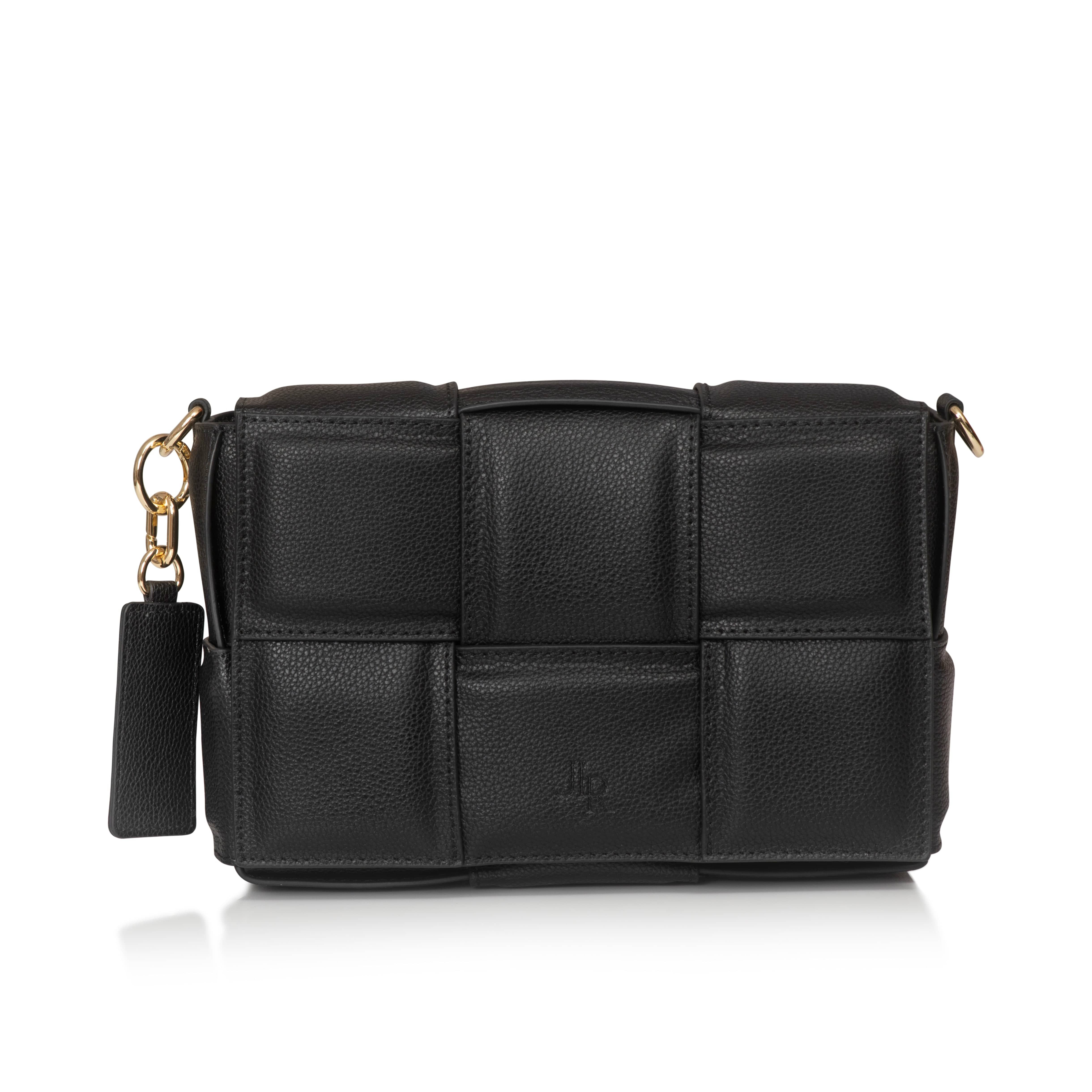 Soho city luxe leather bag Black