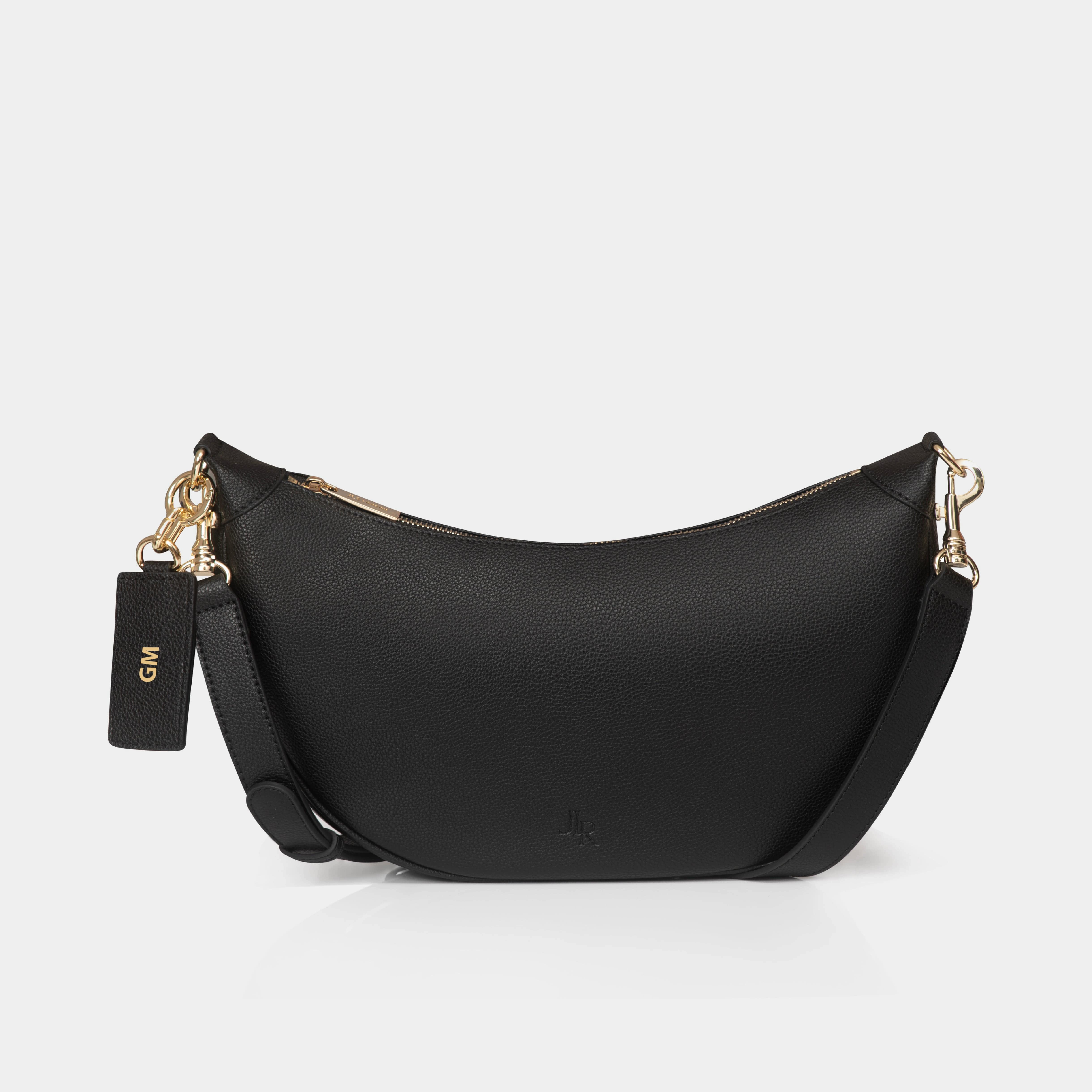 Islington luxe leather Sling bag Black