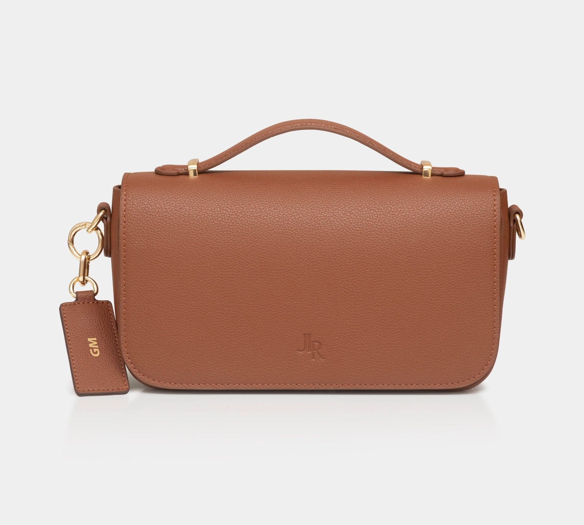 Cambridge Luxe Leather Top Handle Bag - Tan - JLR London
