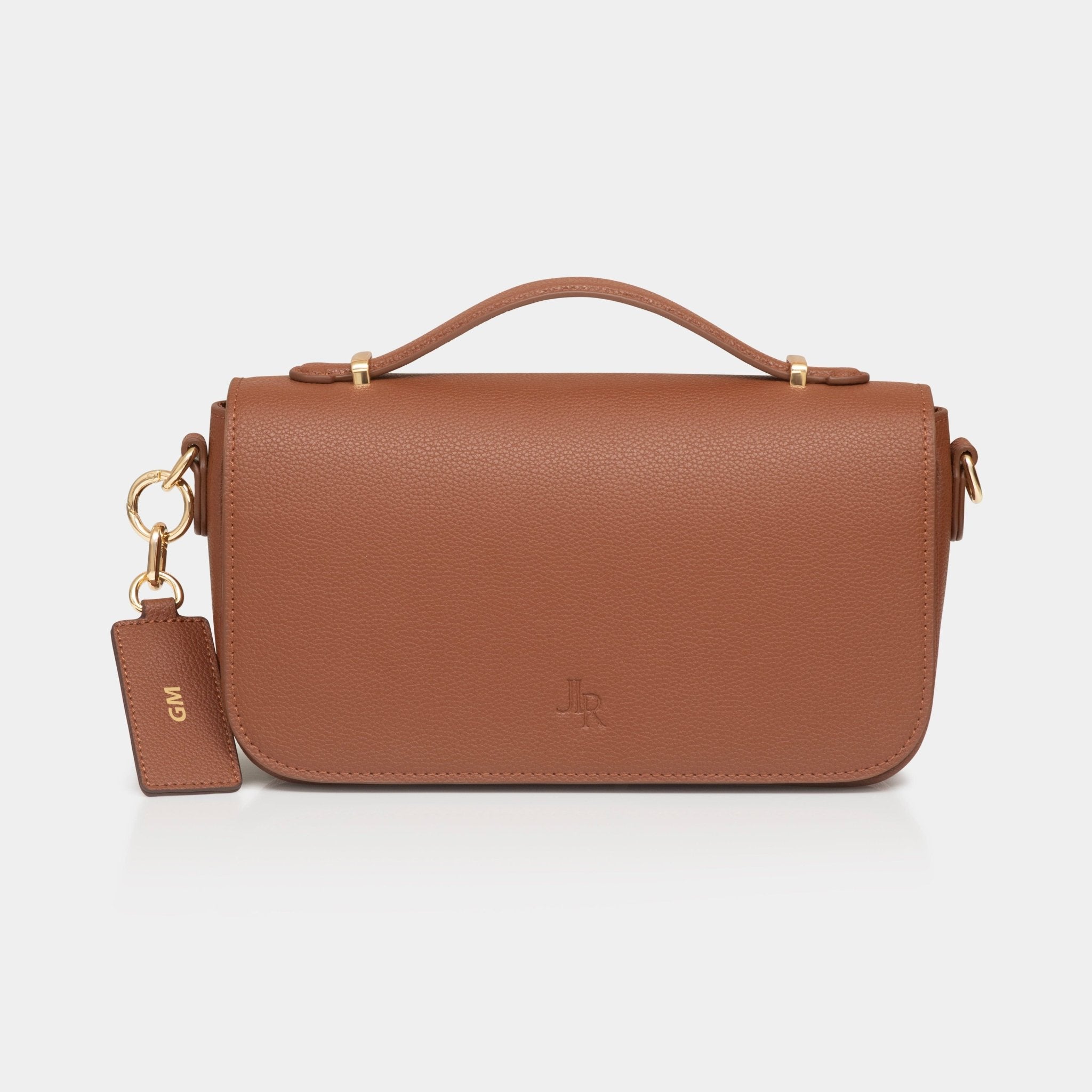 Cambridge Luxe Leather Top Handle Bag - Tan - JLR London