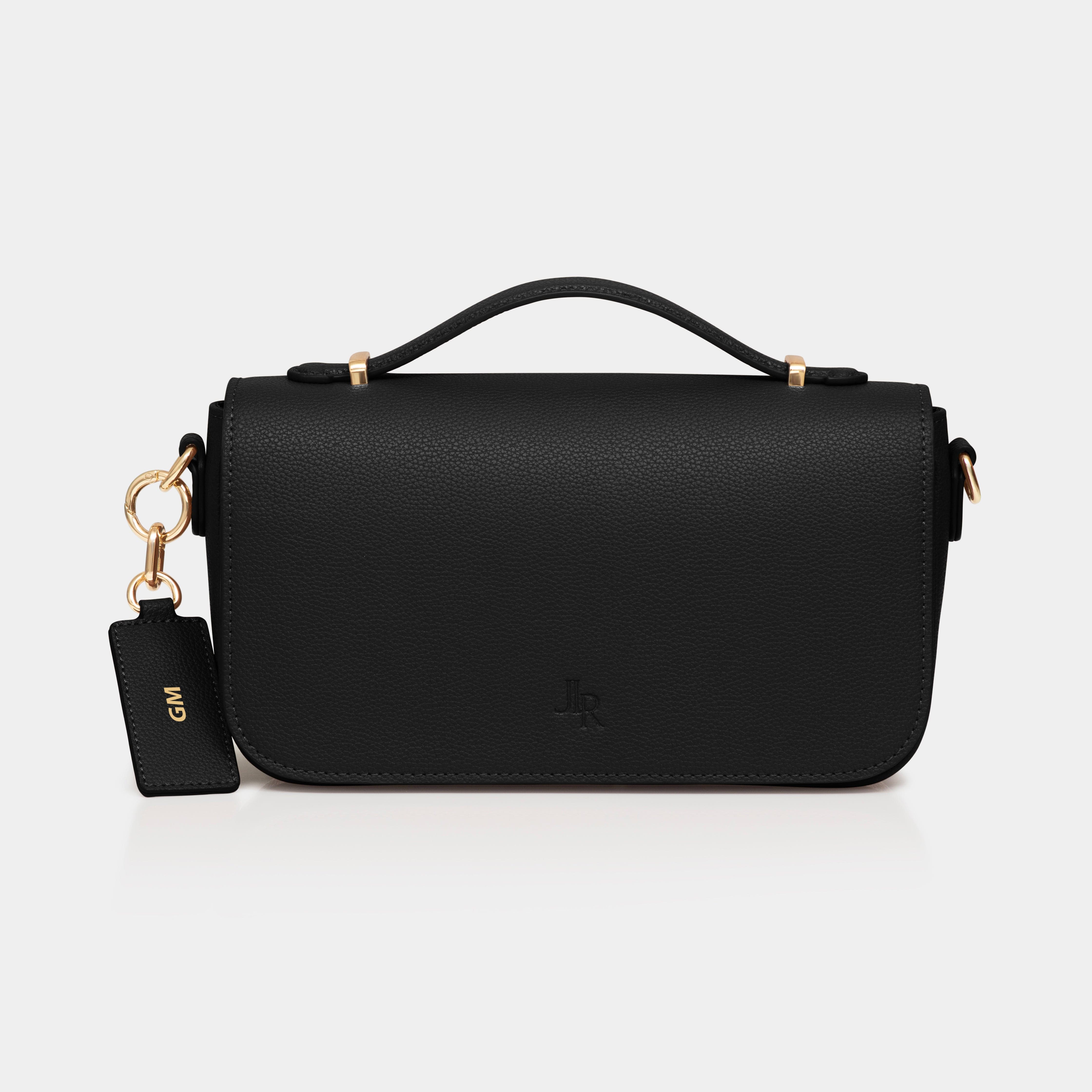 Cambridge luxe leather top handle bag - Black