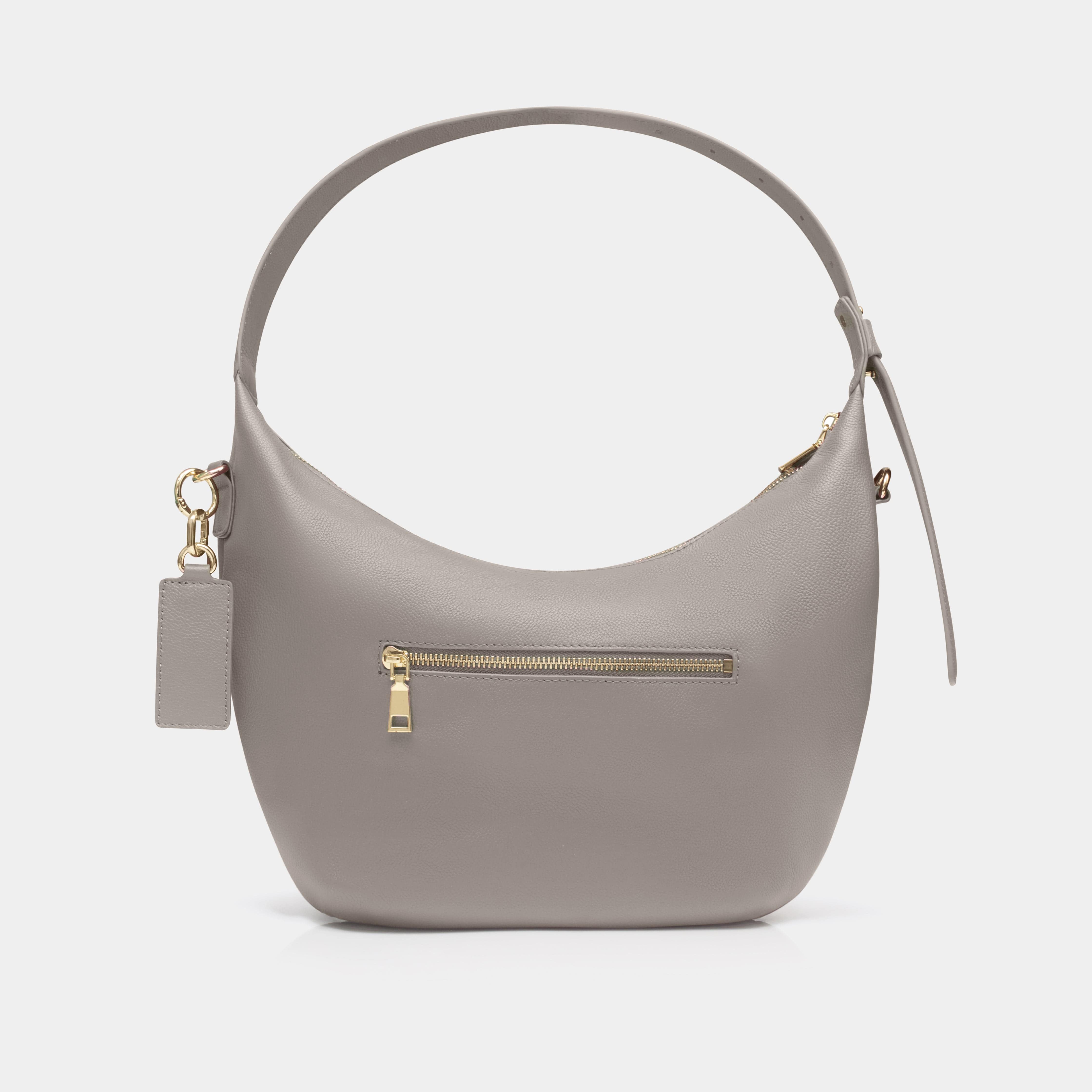 Sloane City luxe leather bag - Taupe