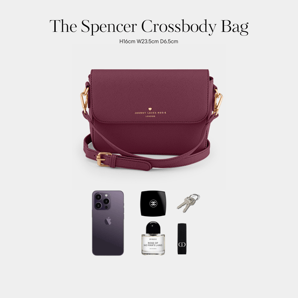 Burgundy Spencer Crossbody Bag