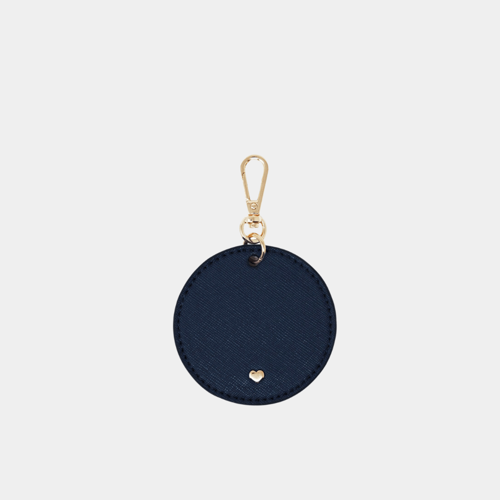 Navy Original Arlo Circle Keyring - Johnny Loves Rosie - JLR London