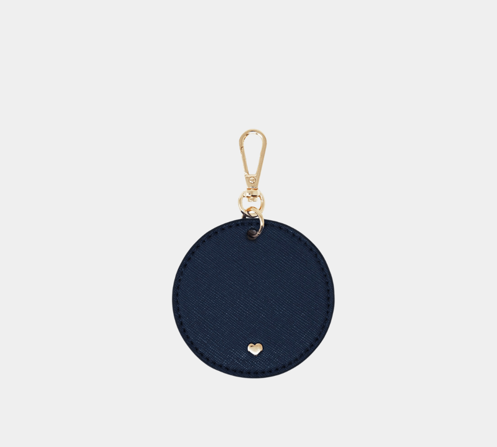 Navy Original Arlo Circle Keyring - Johnny Loves Rosie - JLR London