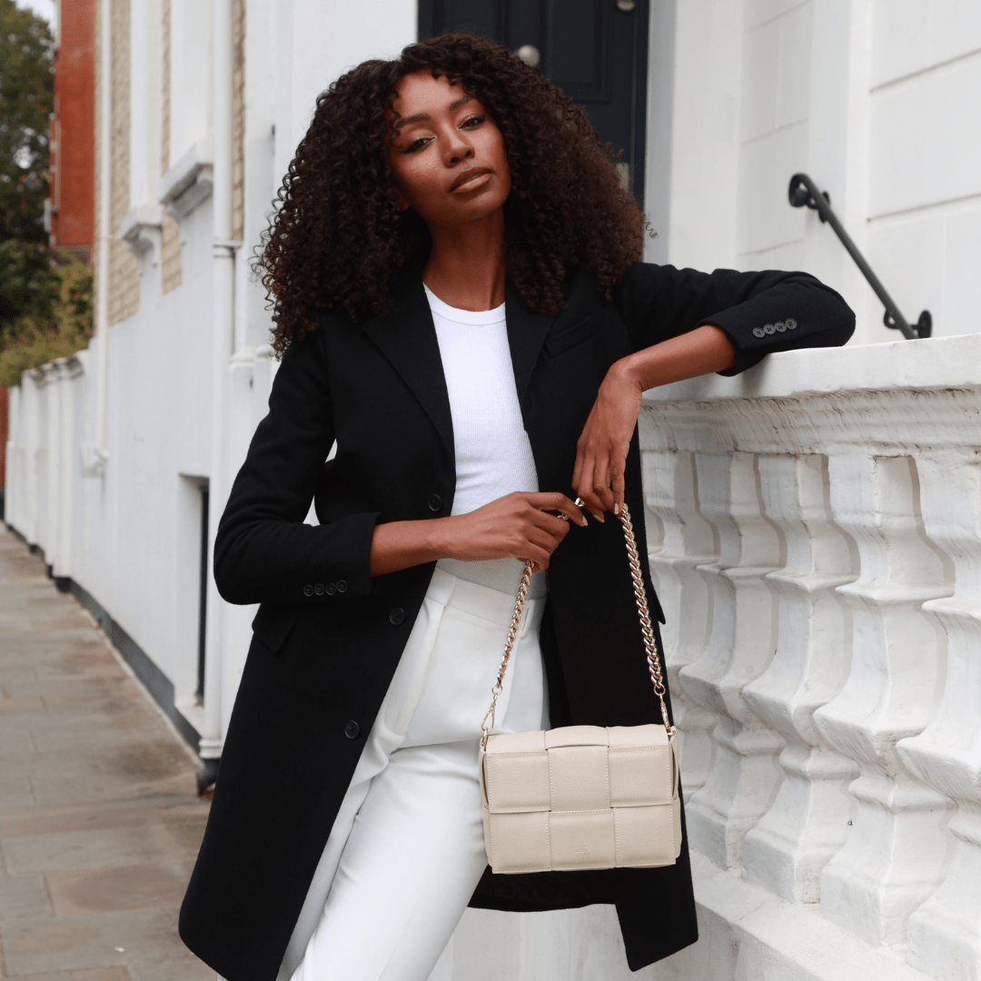 Soho city luxe leather bag Stone