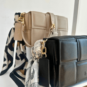 Soho City Luxe Leather Bag - Ecru