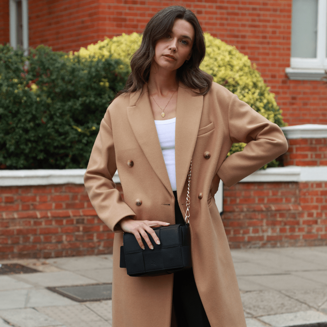 Soho city luxe leather bag Black