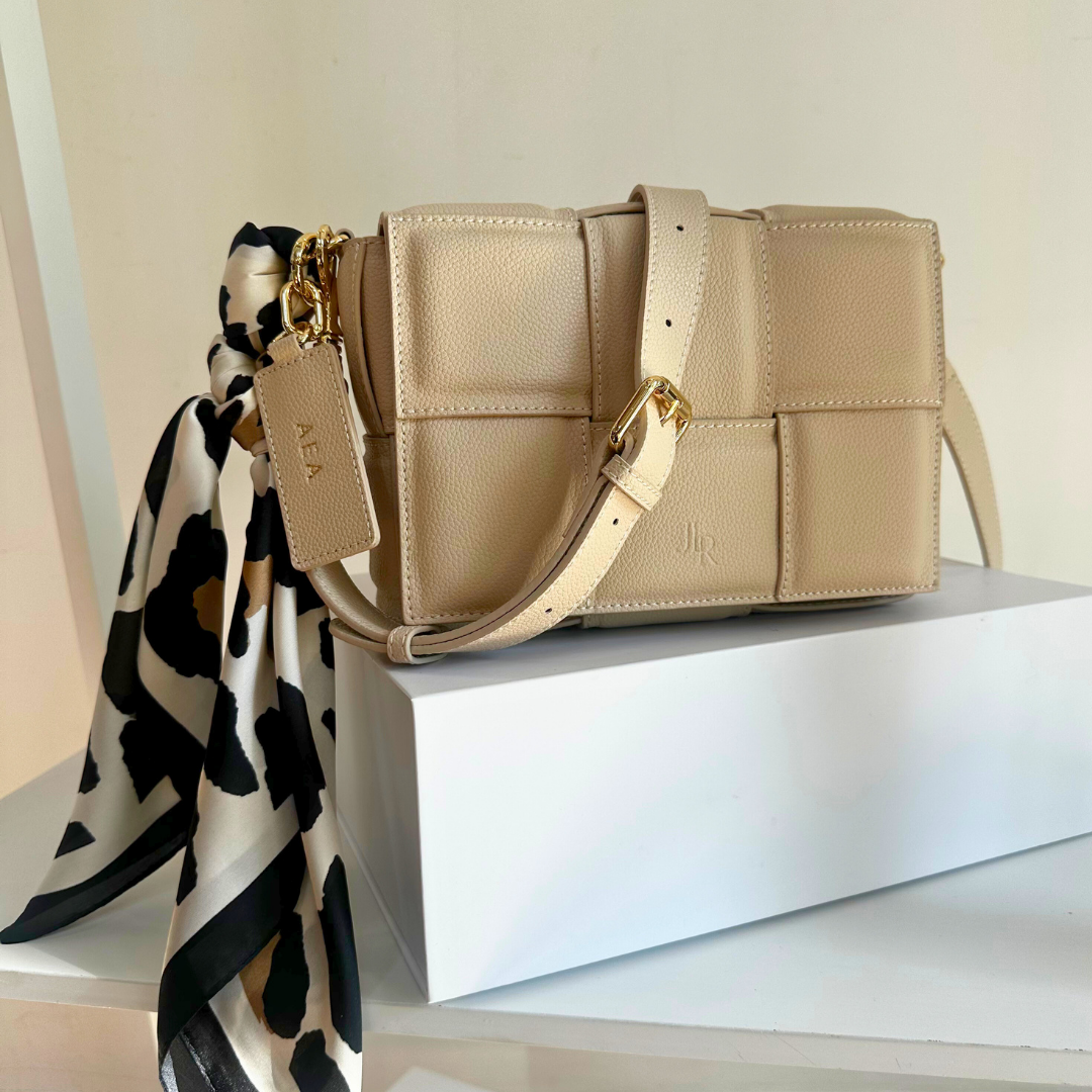 Soho city luxe leather bag Stone