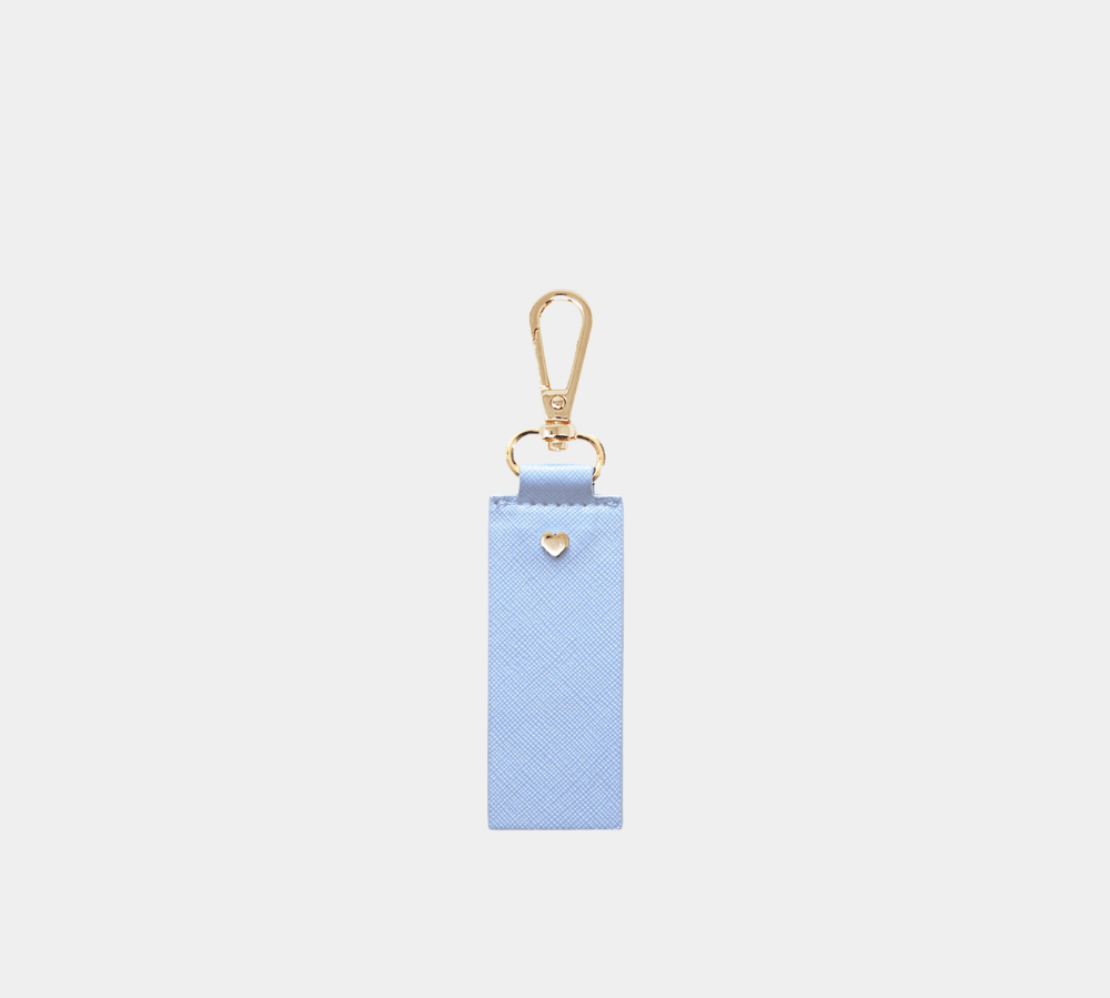 Powder Blue Archie Rectangle Keyring - Johnny Loves Rosie - JLR London