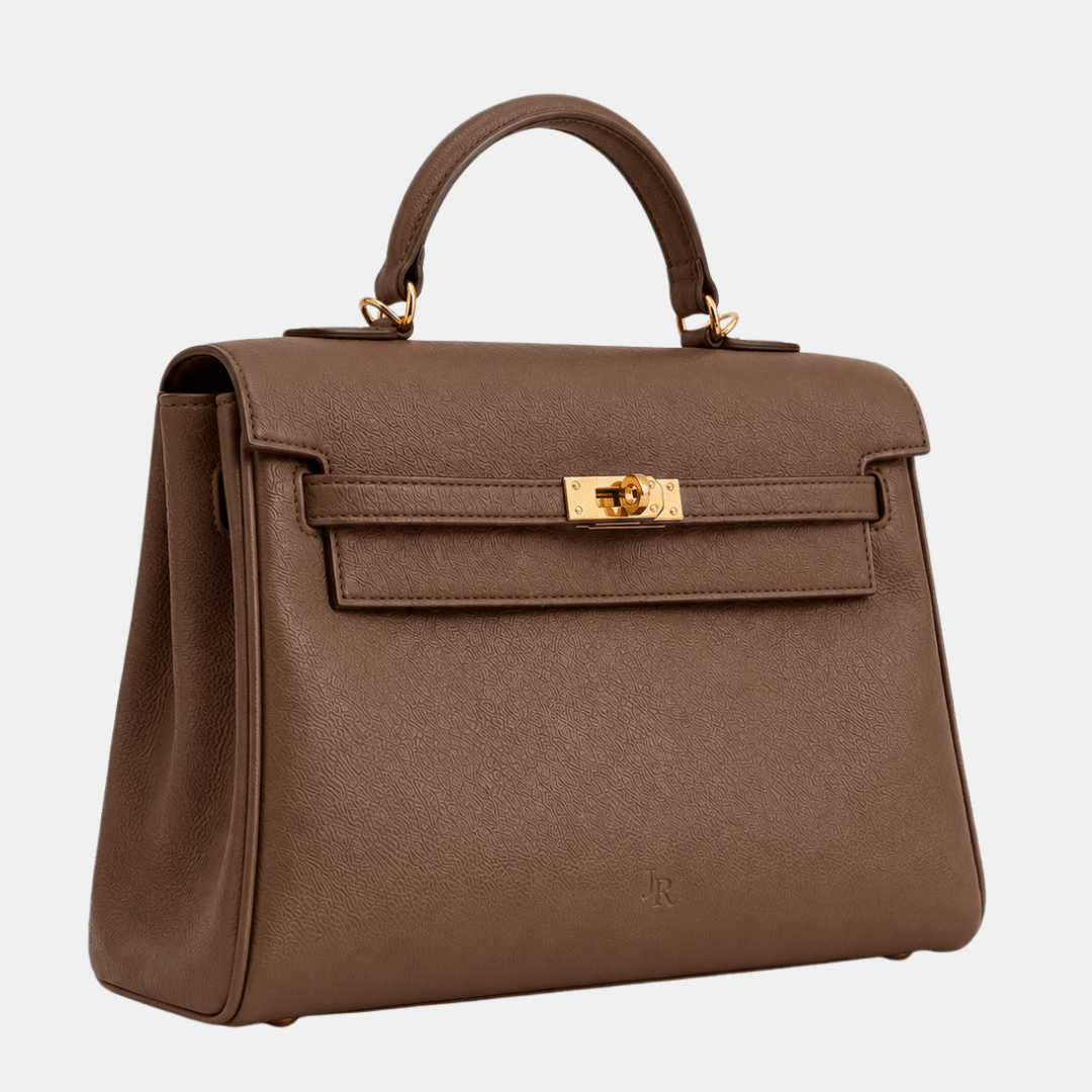 Eaton Top handle Work bag - Dark Brown - JLR London