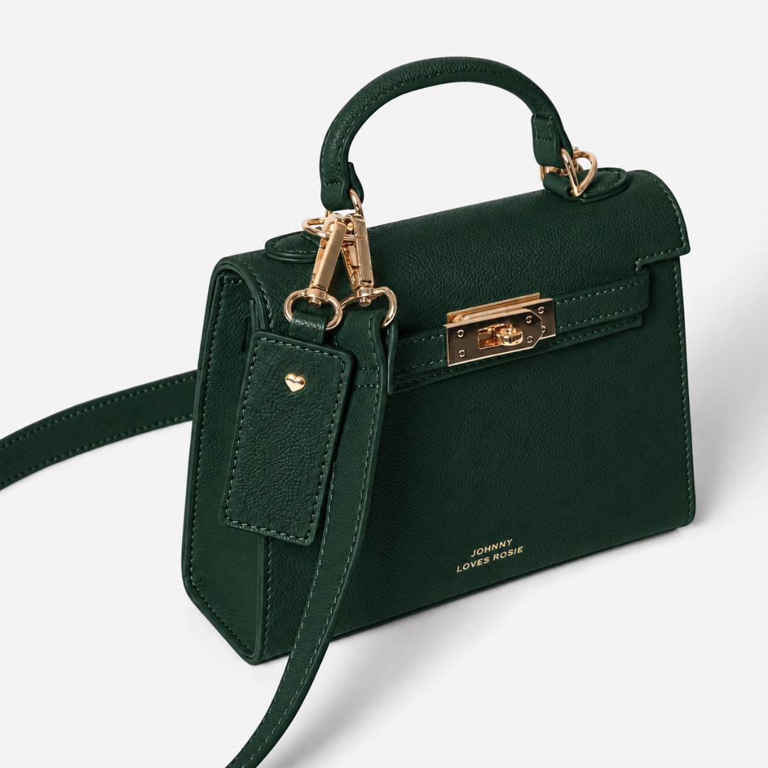 Willow Top Handle Tote Bag - Emerald