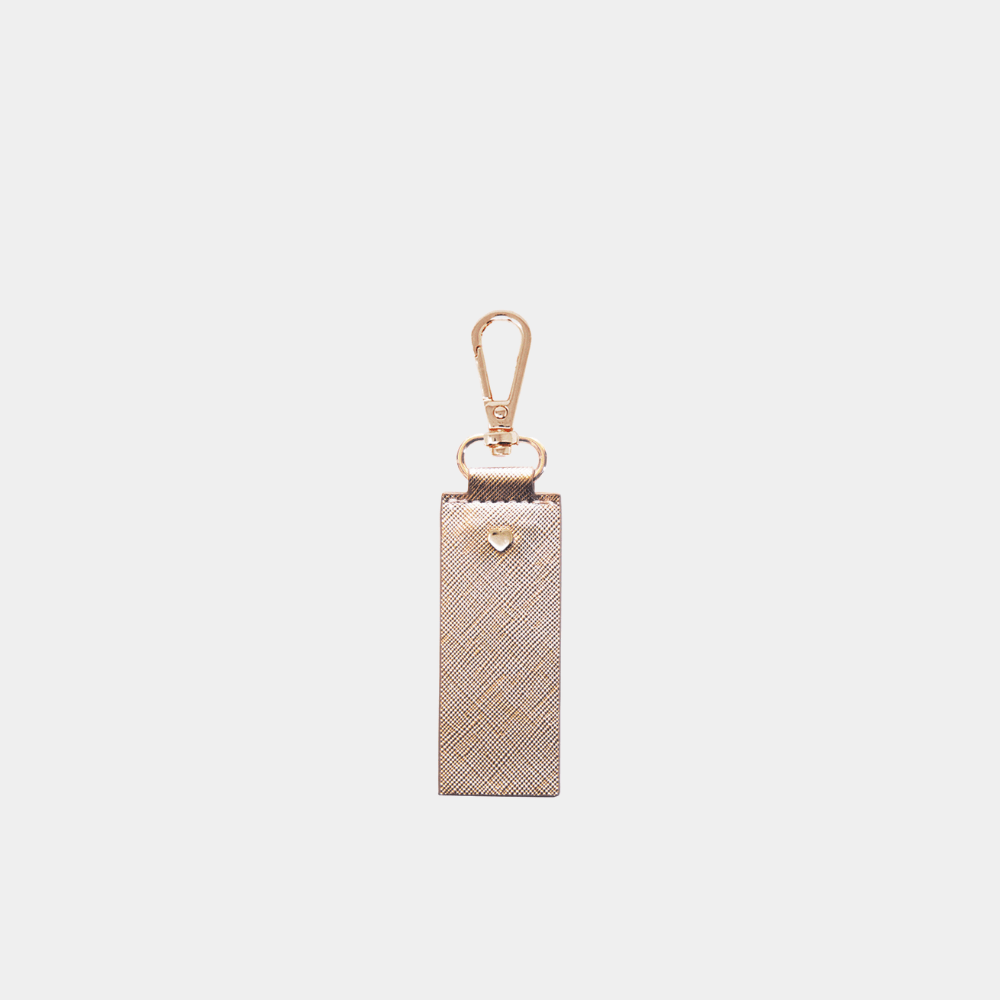 Rose Gold Archie Rectangle Keyring - Johnny Loves Rosie - JLR London