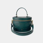 Aspen Circle Bag Emerald Croc - Johnny Loves Rosie - JLR London
