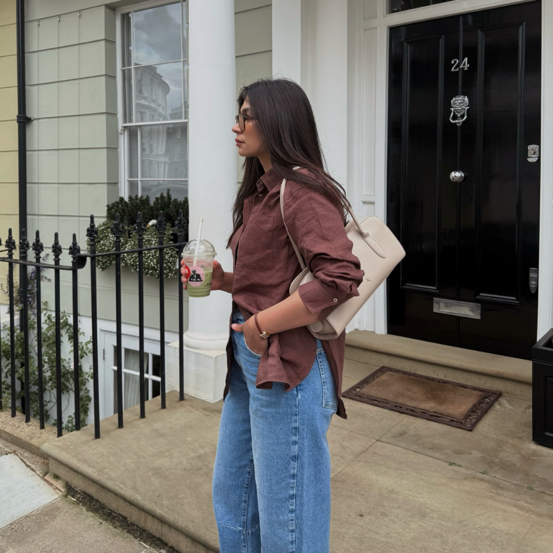 The Hampshire East West bag Dark Tan