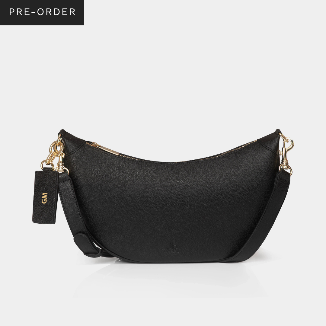 Islington luxe leather Sling bag Black