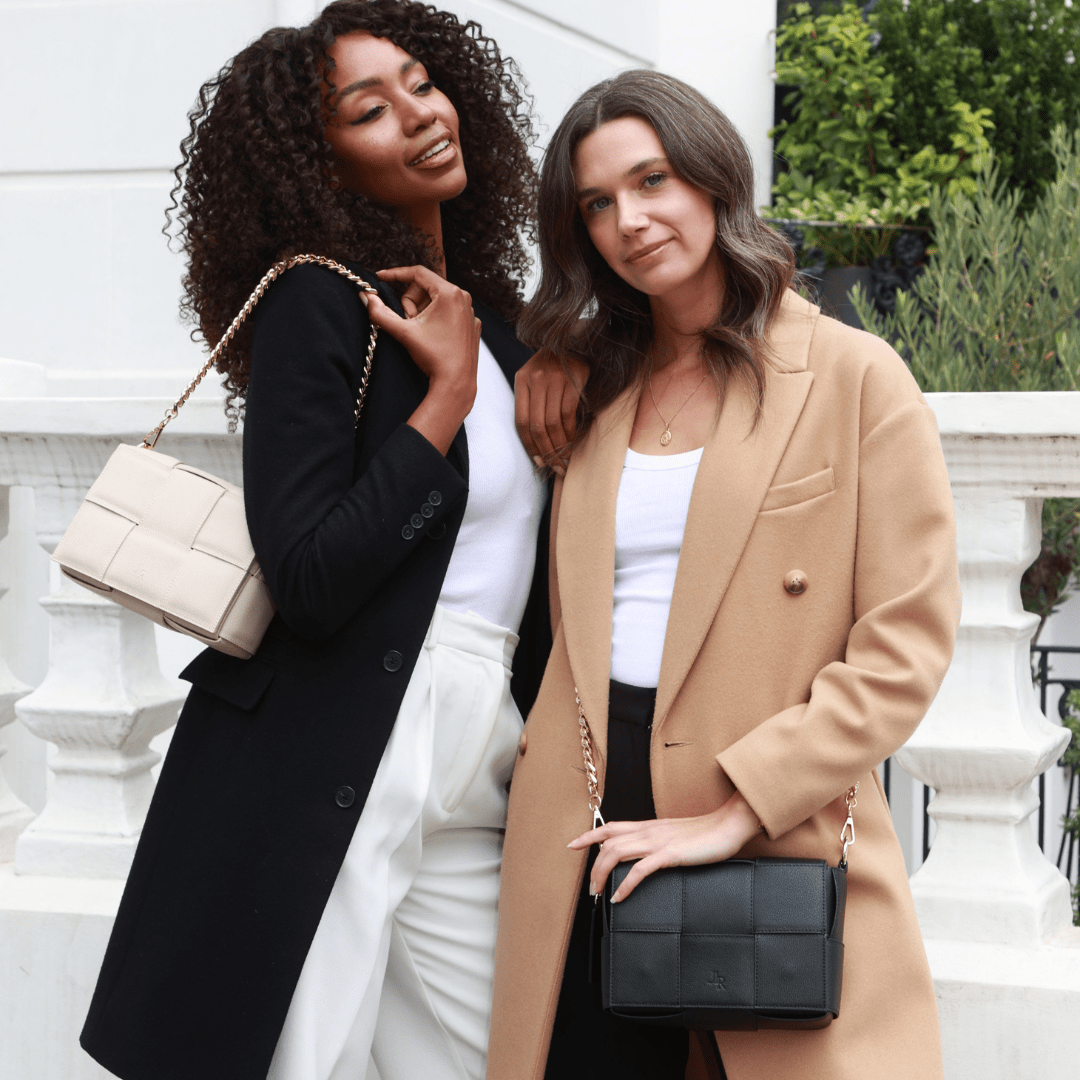Soho city luxe leather bag Black