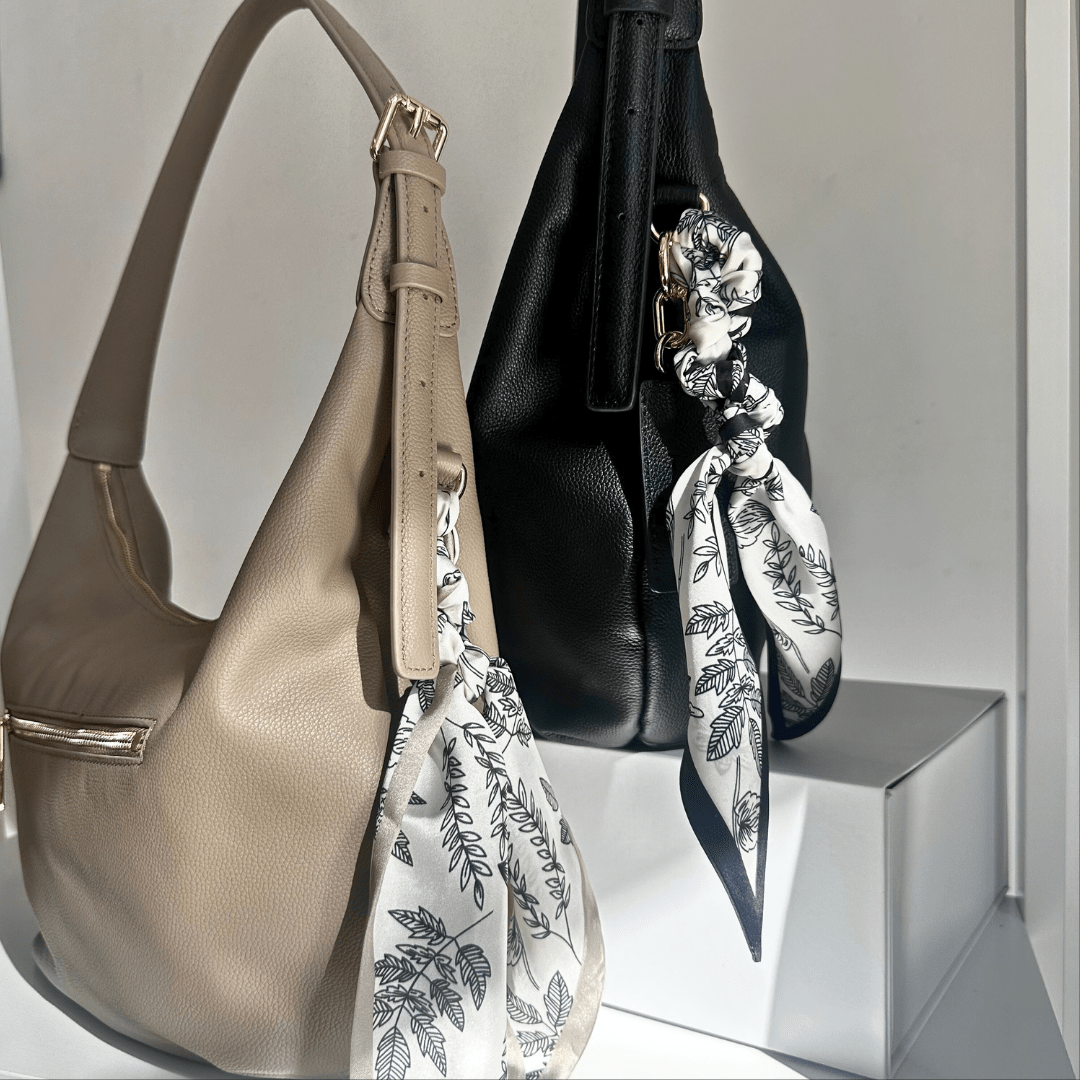 Sloane City Luxe Leather Bag - Taupe