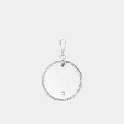 Silver Arlo Circle Keyring - Johnny Loves Rosie - JLR London