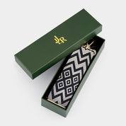 Black and White Asher Abstract Strap - JLR London