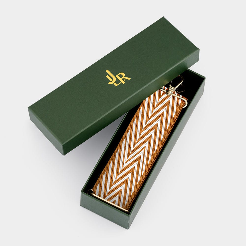 luxe Leo Tan Zig Zag Strap