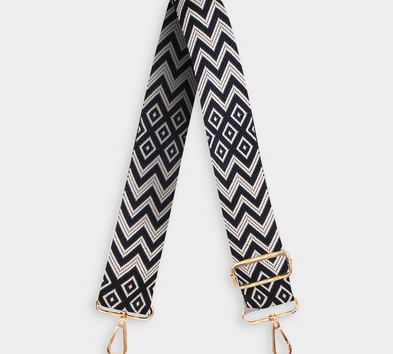 Black and White Asher Abstract Strap - JLR London