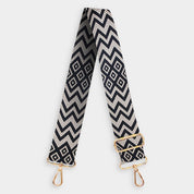 Black and White Asher Abstract Strap - JLR London