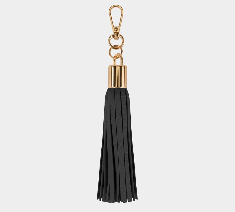 BLACK-TASSEL-KEYRING-VEGAN-LEATHER-JOHNNY-LOVES-ROSIE