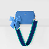 Luxe Blue & Navy Stripe Bag Strap
