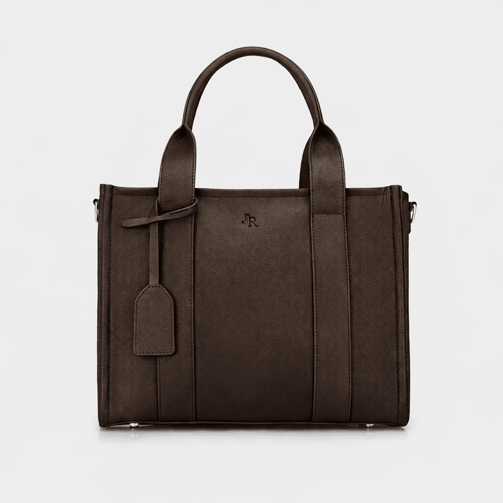 Maxi Taylor Luxe Leather Tote Bag - Dark brown *PRE - ORDER* - JLR London