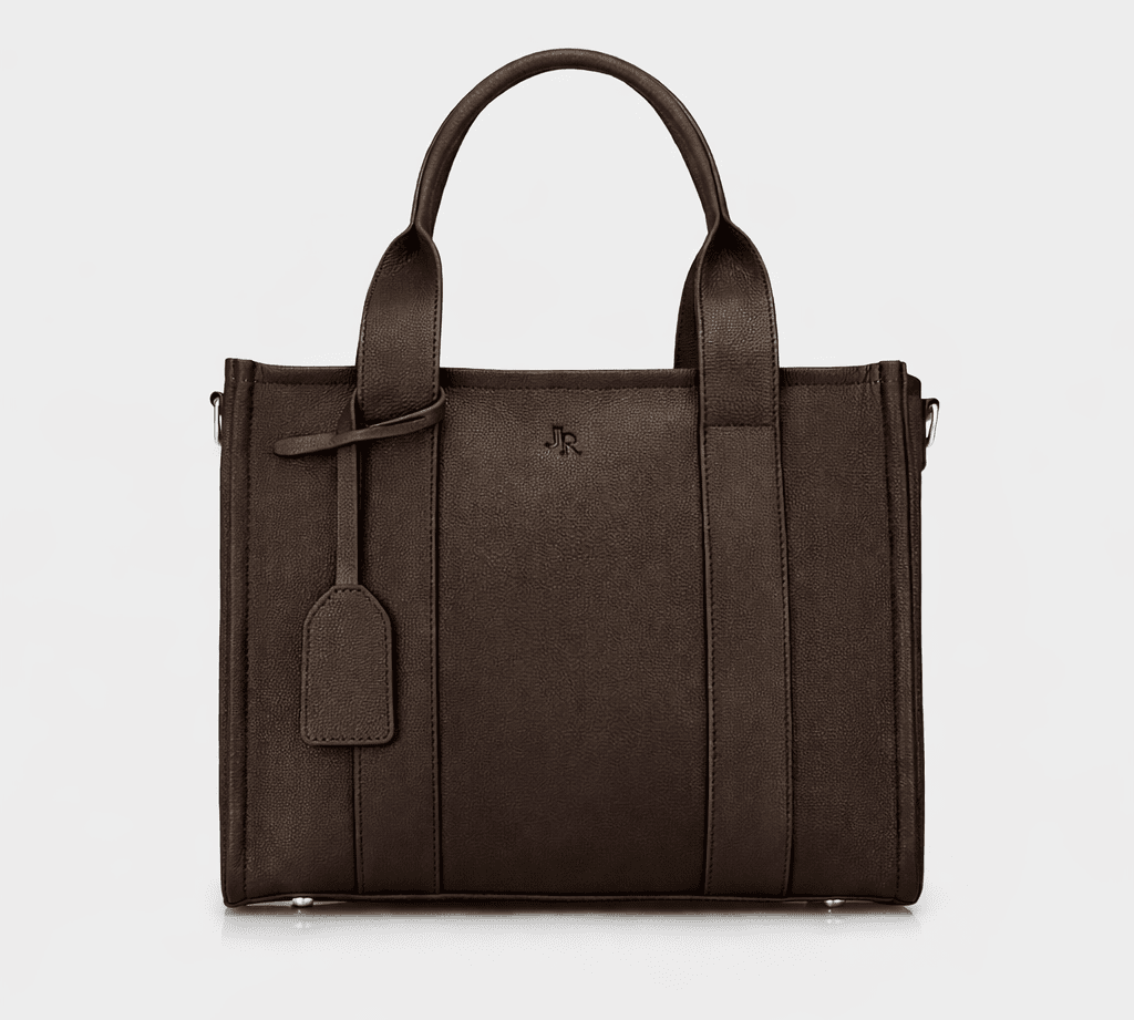 Maxi Taylor Luxe Leather Tote Bag - Dark brown *PRE - ORDER* - JLR London