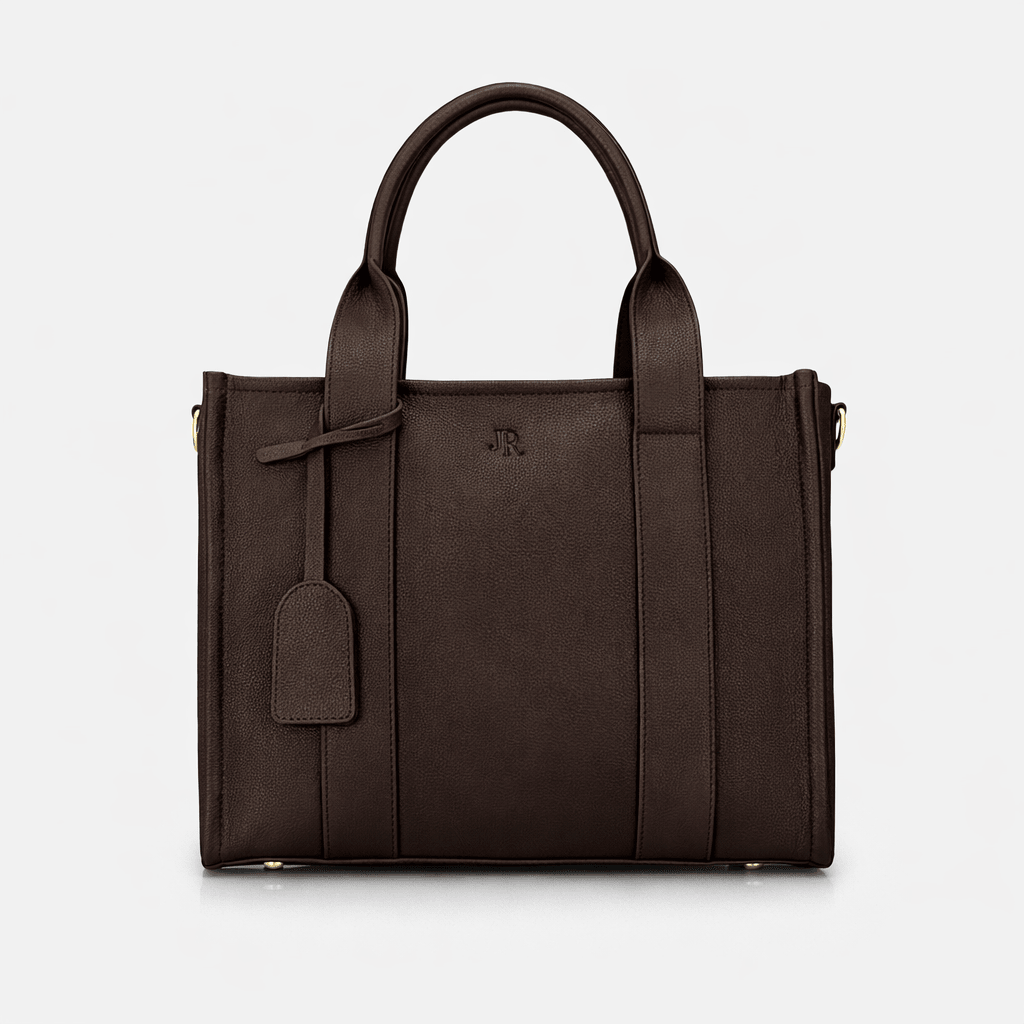 Medium Taylor Tote bag - Dark Brown Vegan Leather *Pre - order* - JLR London