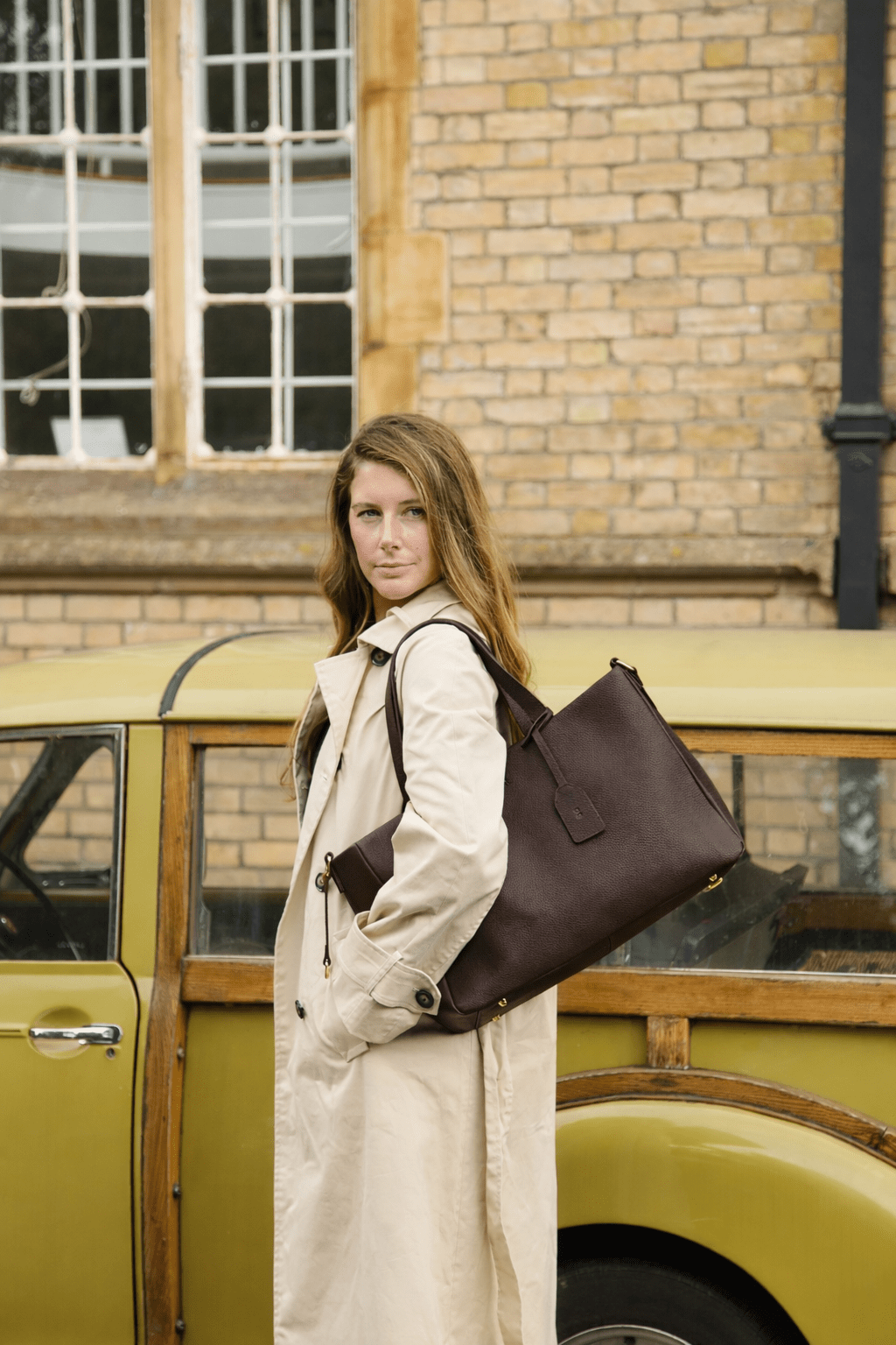 Stella Large Luxe Leather Tote Bag - Dark Brown *Pre - Order* - JLR London