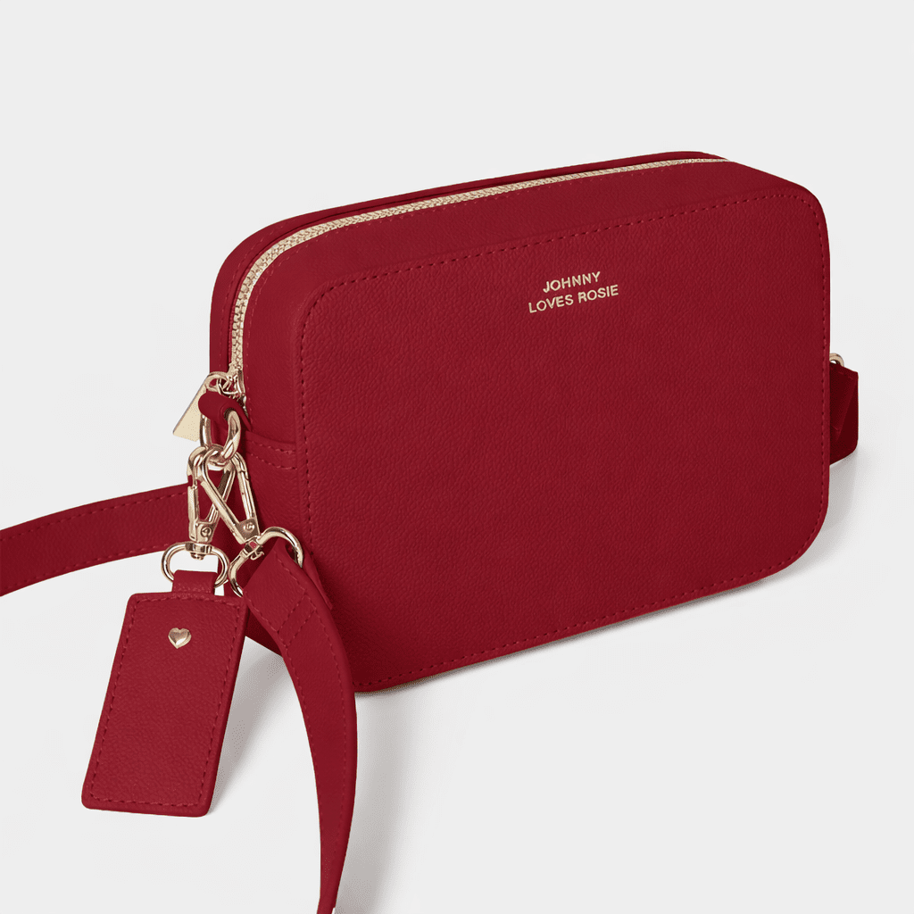 Carrie Crossbody bag Cherry Red - Johnny Loves Rosie - JLR London
