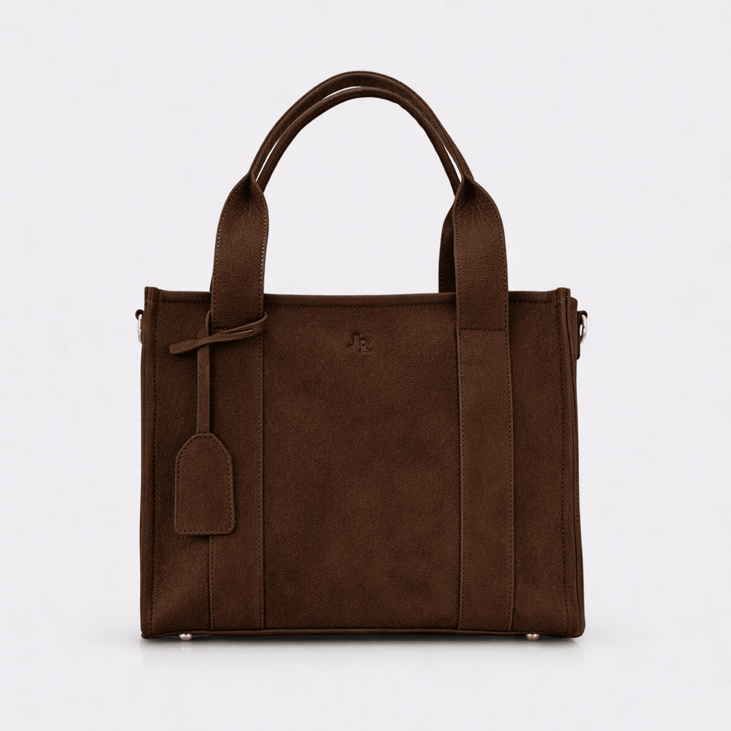 Medium Taylor Suede Tote bag - Chocolate Brown *Pre - order* - JLR London