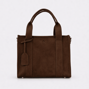Medium Taylor Suede Tote bag - Chocolate Brown *Pre - order* - JLR London