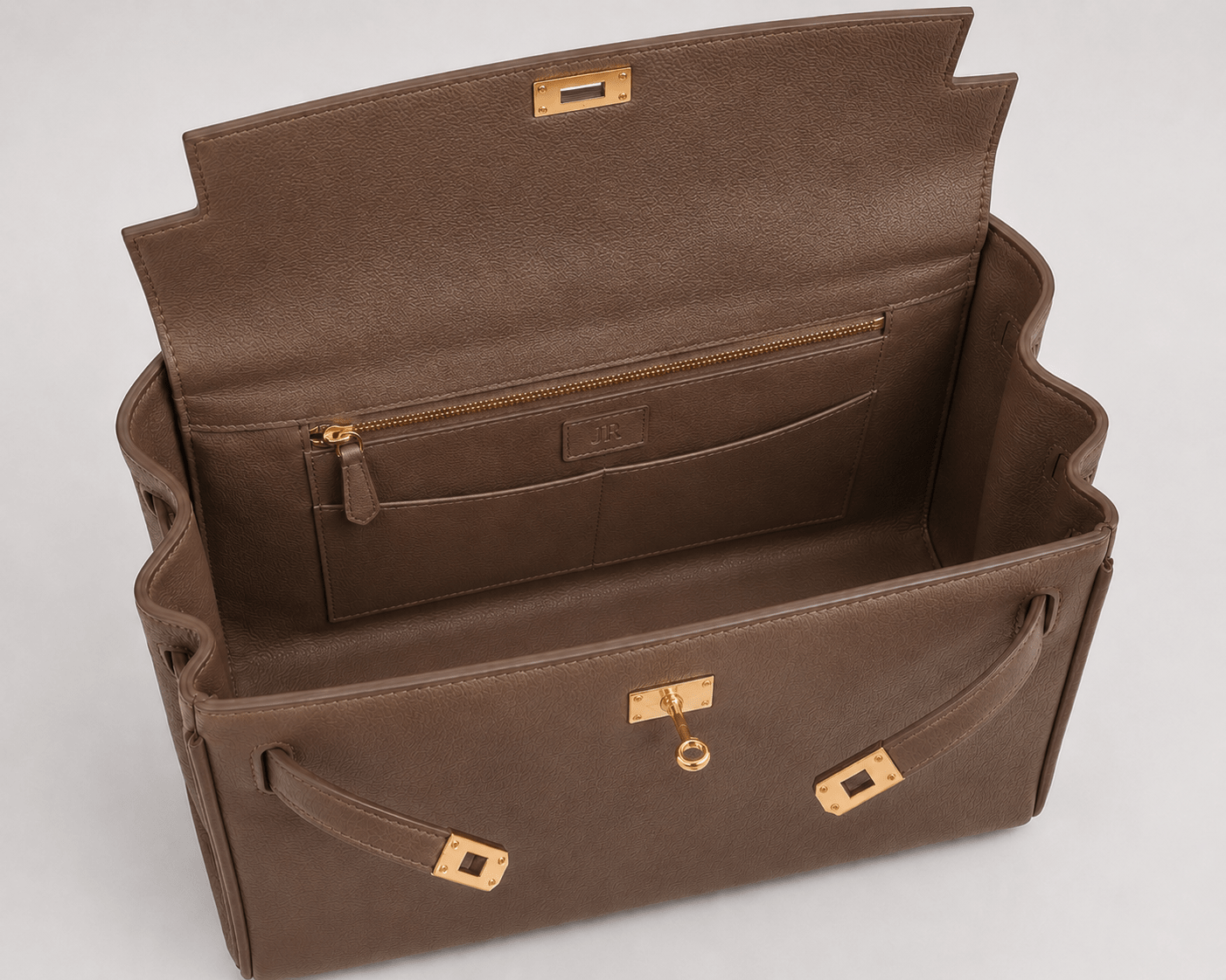 Eaton Top handle Work bag - Dark Brown - JLR London