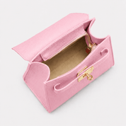 Elena Top Handle Luxe Leather Top Handle - Bubblegum Pink - JLR London