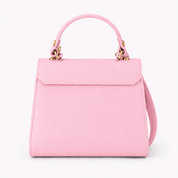 Elena Top Handle Luxe Leather Top Handle - Bubblegum Pink - JLR London