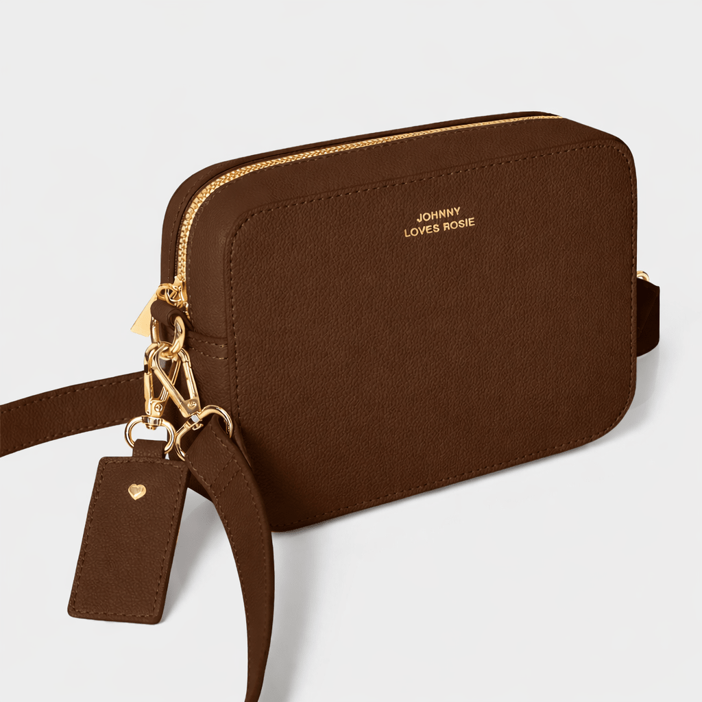 Carrie Crossbody bag Dark Brown - Johnny Loves Rosie *Pre - Order* - JLR London