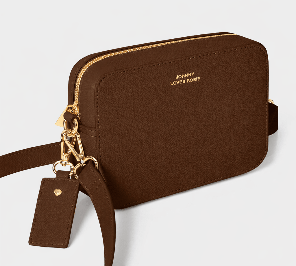 Carrie Crossbody bag Dark Brown - Johnny Loves Rosie *Pre - Order* - JLR London