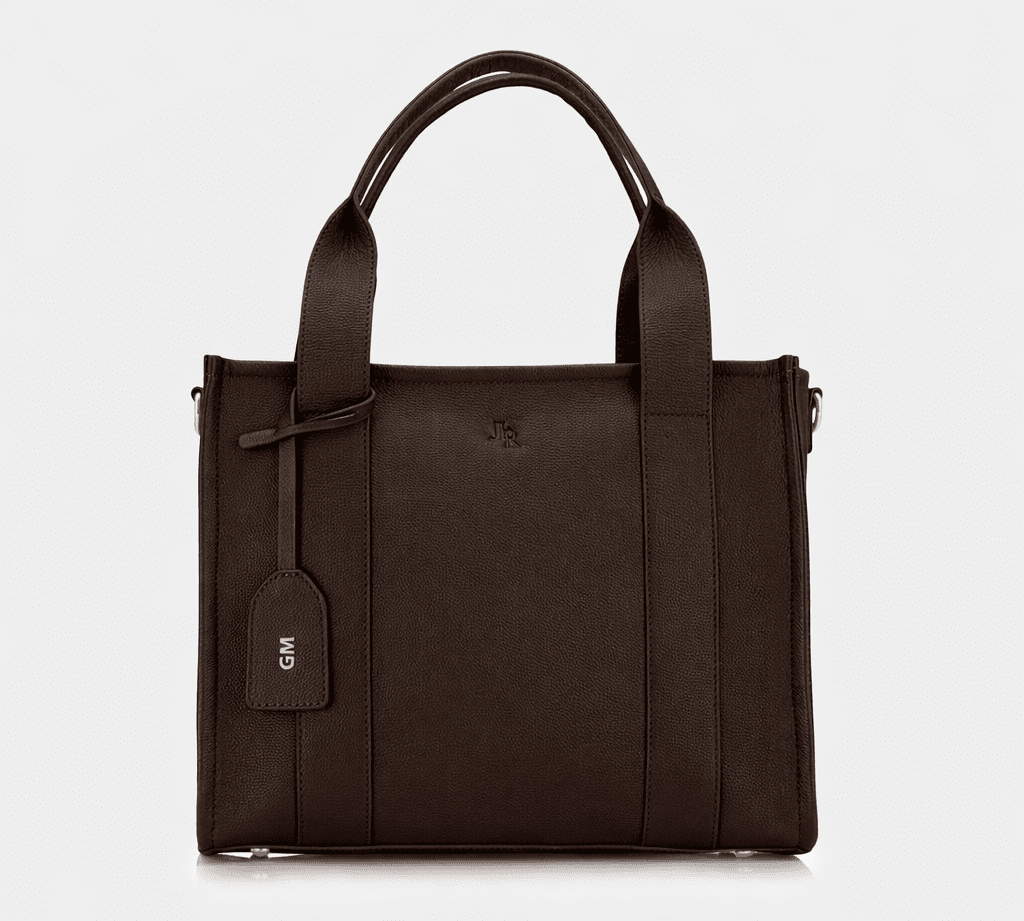 Maxi Taylor Luxe Leather Tote Bag - Dark brown *PRE - ORDER* - JLR London